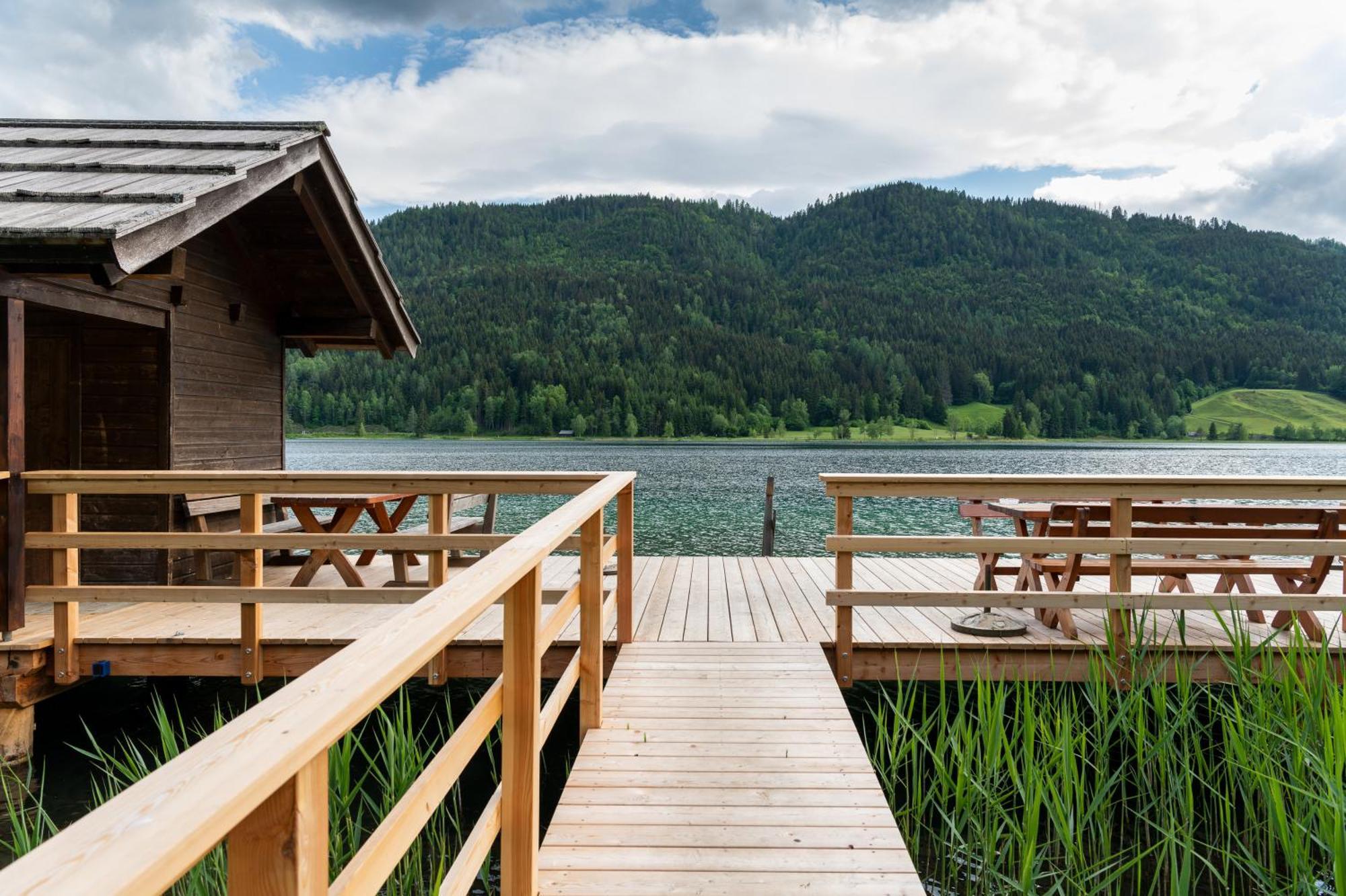 Draxl-Hof Ferienwohnungen Weissensee Zewnętrze zdjęcie
